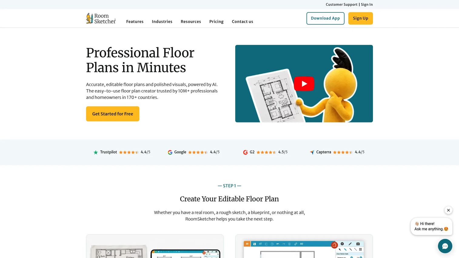 RoomSketcher floor plan and 3D furnished room view