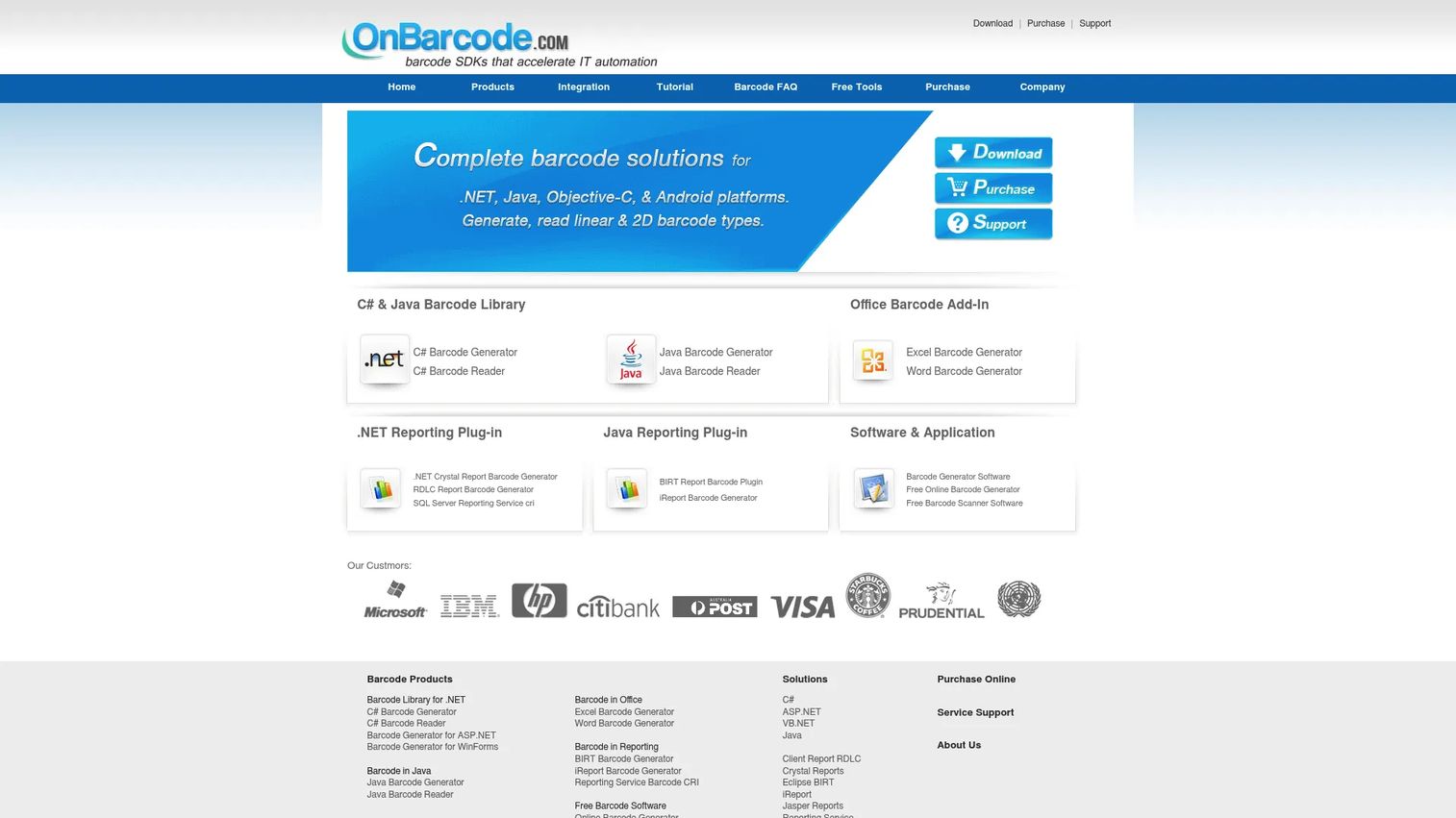 OnBarcode barcode API and library for application developers