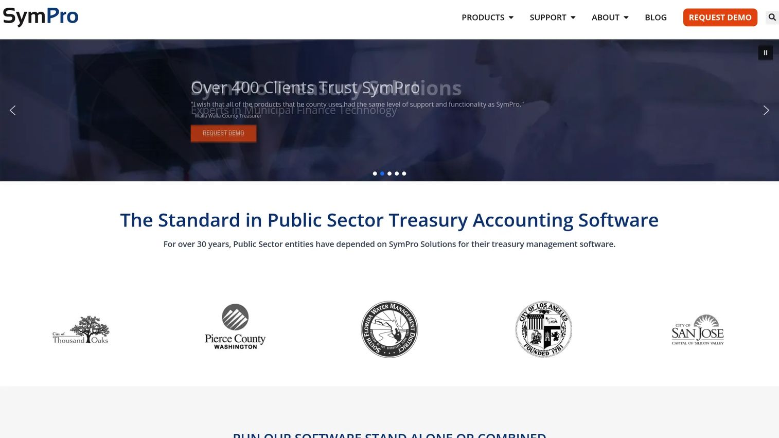 SymPro Debt Manager report showing debt service schedules and maturity tracking