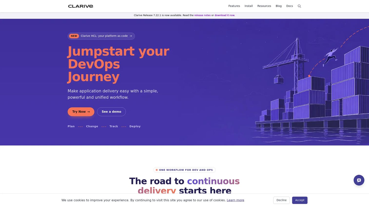 Clarive release automation workflow