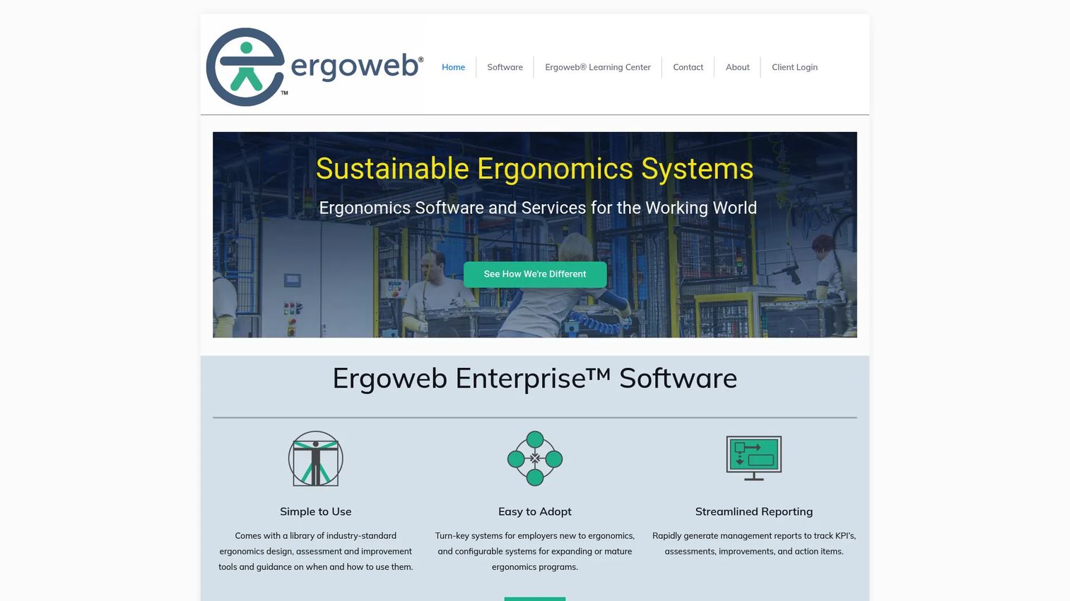 Ergoweb enterprise ergonomics software for multi-site program management