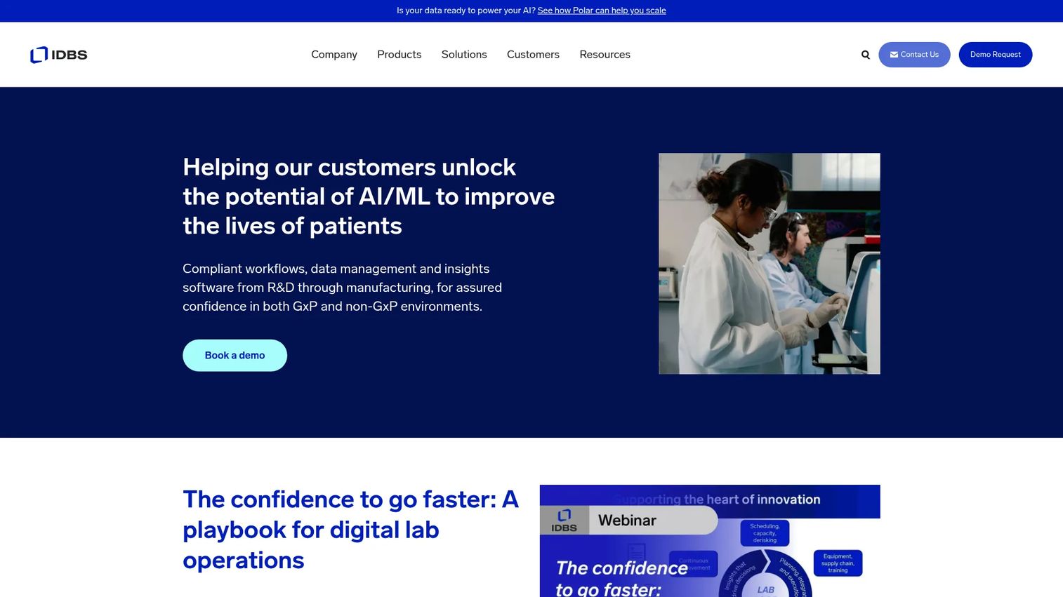 IDBS Polar platform for biopharma scientific data management