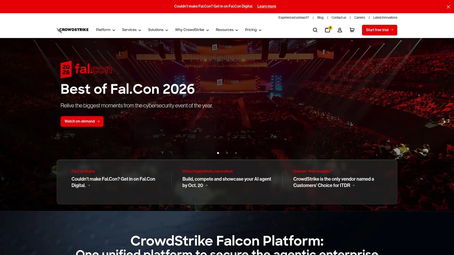 CrowdStrike endpoint detection and response for data center servers