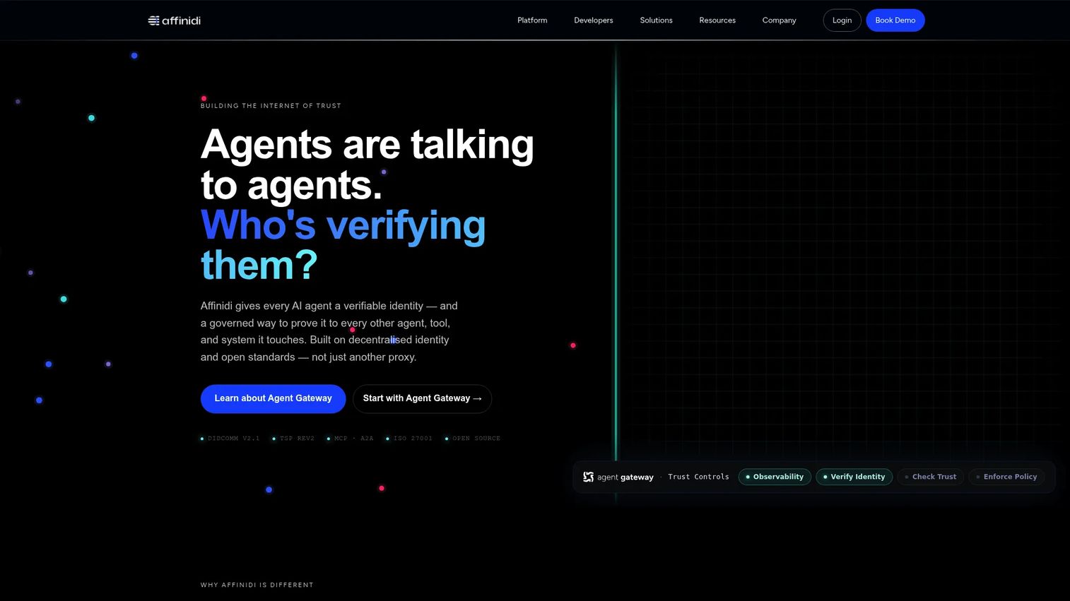 Affinidi decentralized identity platform for verifiable credentials and wallet consent