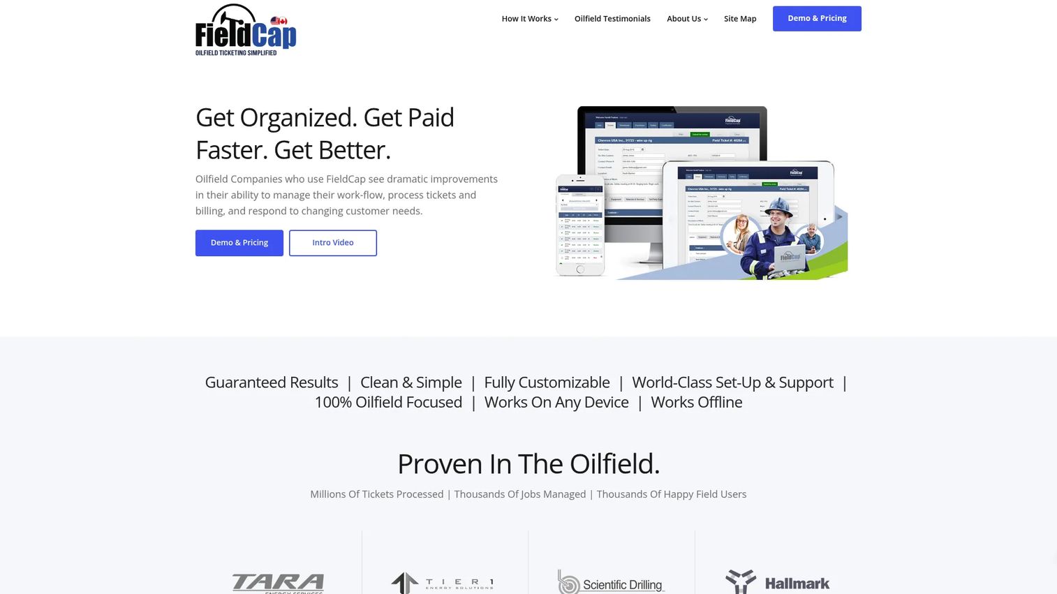 FieldCap mobile field data capture software for oil and gas