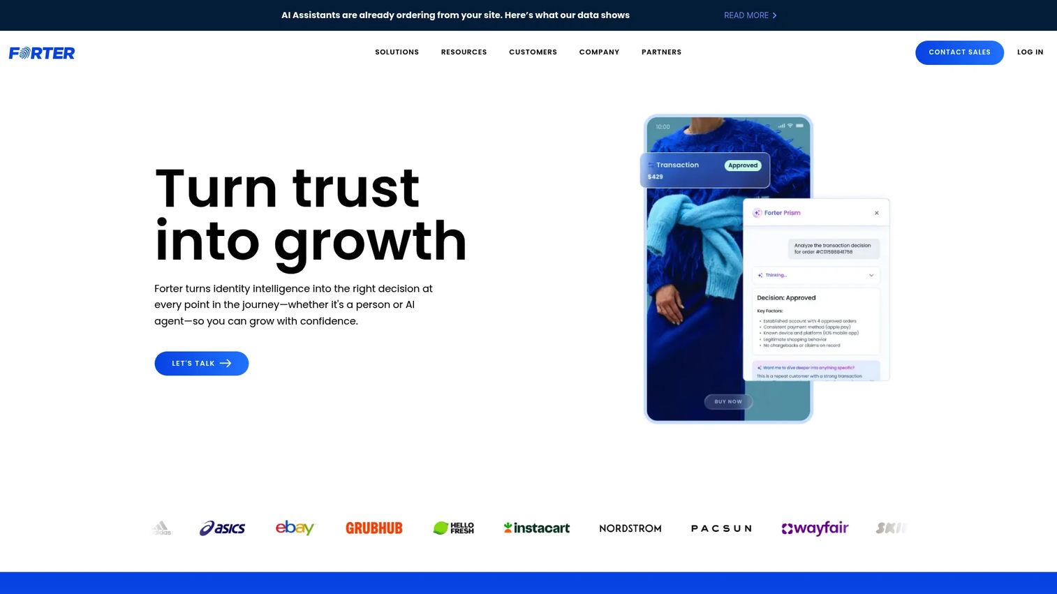 Forter ecommerce fraud prevention platform