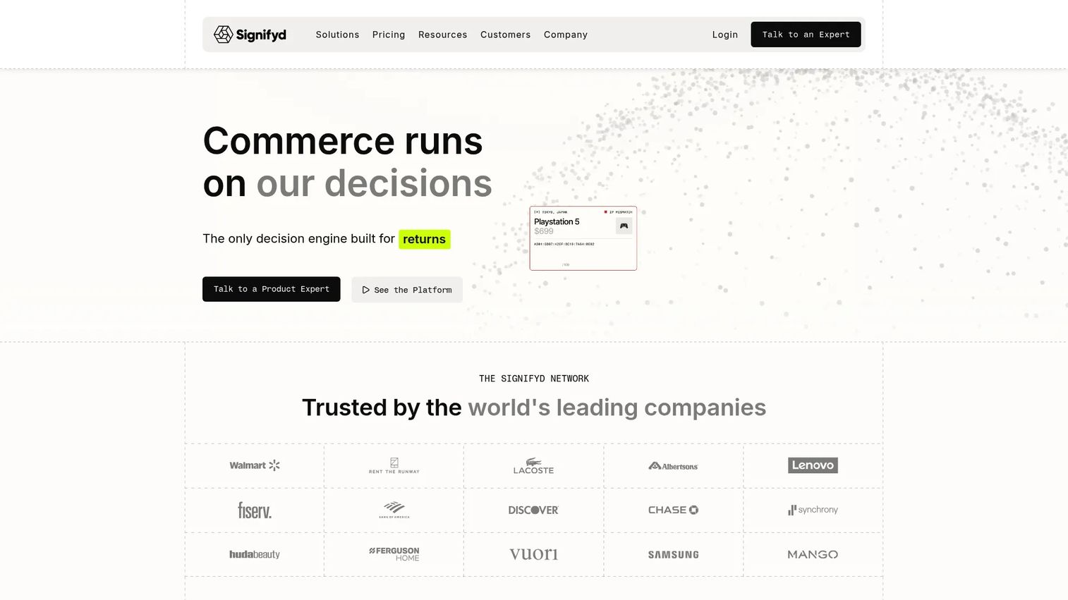 Signifyd commerce protection platform