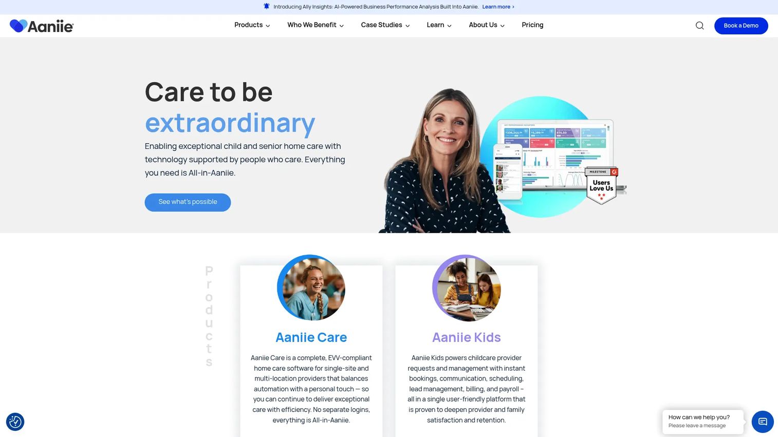 Aaniie caregiver workforce management platform