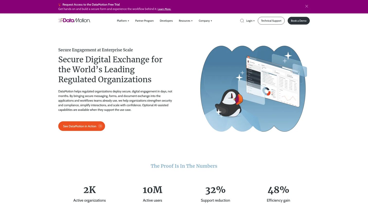 DataMotion secure encrypted message and file exchange platform