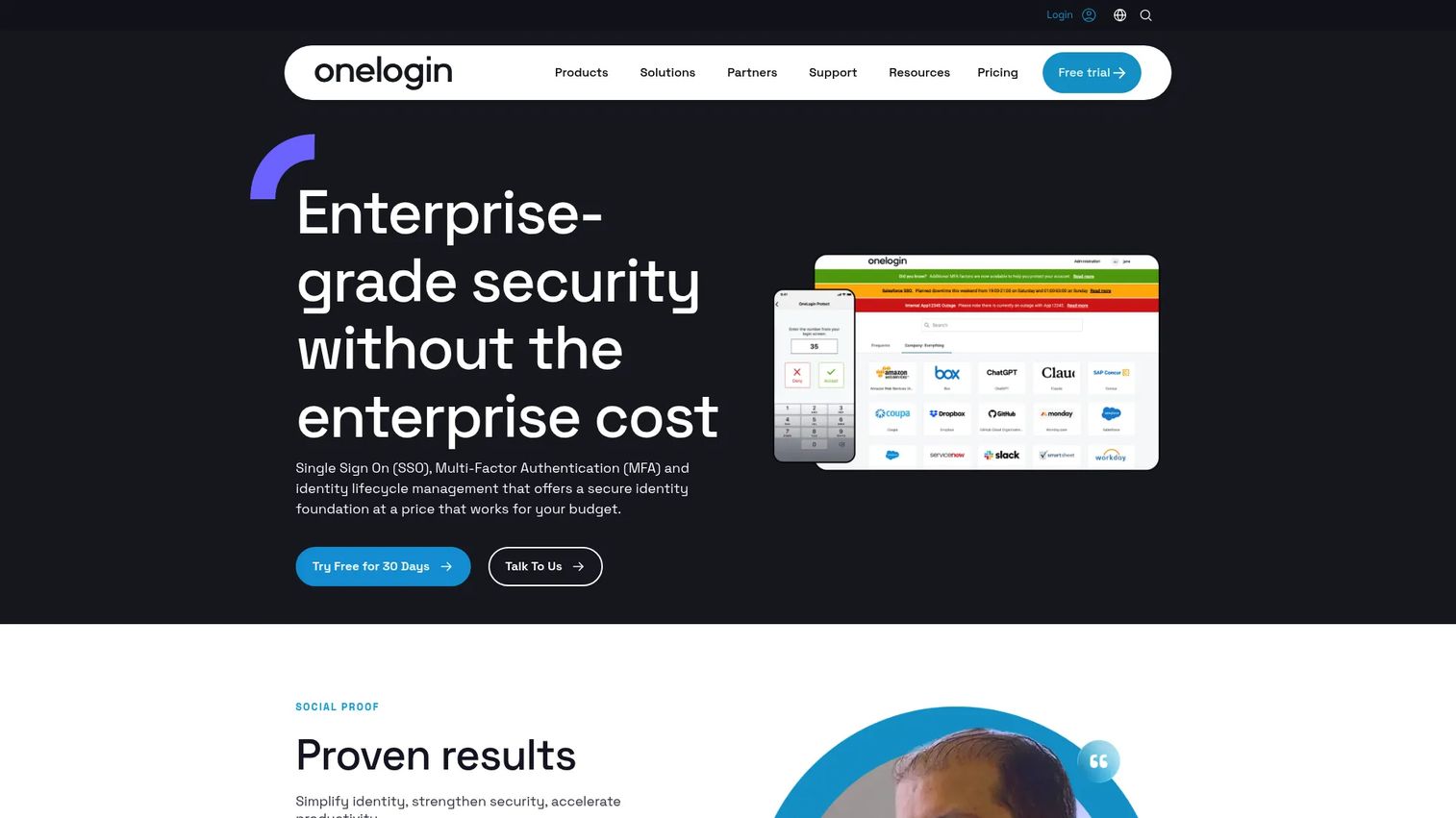 OneLogin identity directory software