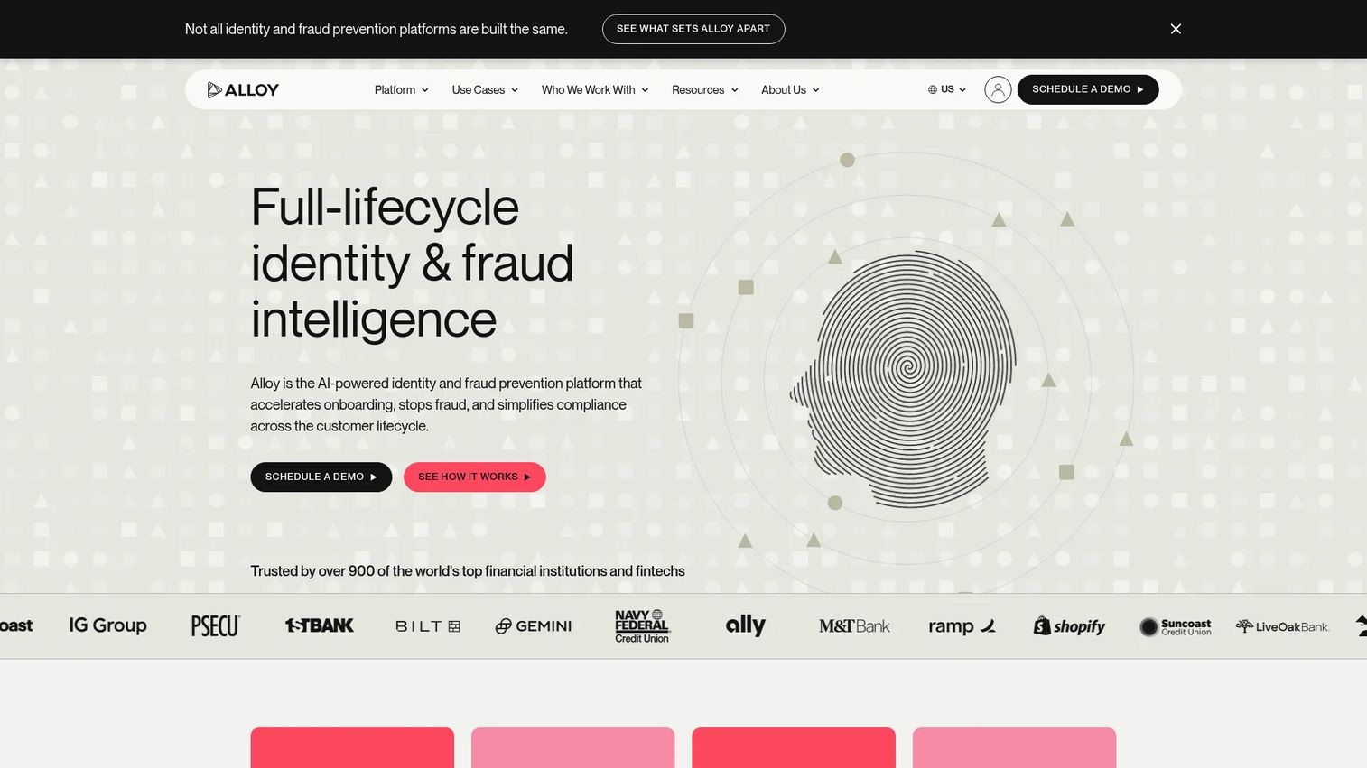 Alloy identity decisioning platform
