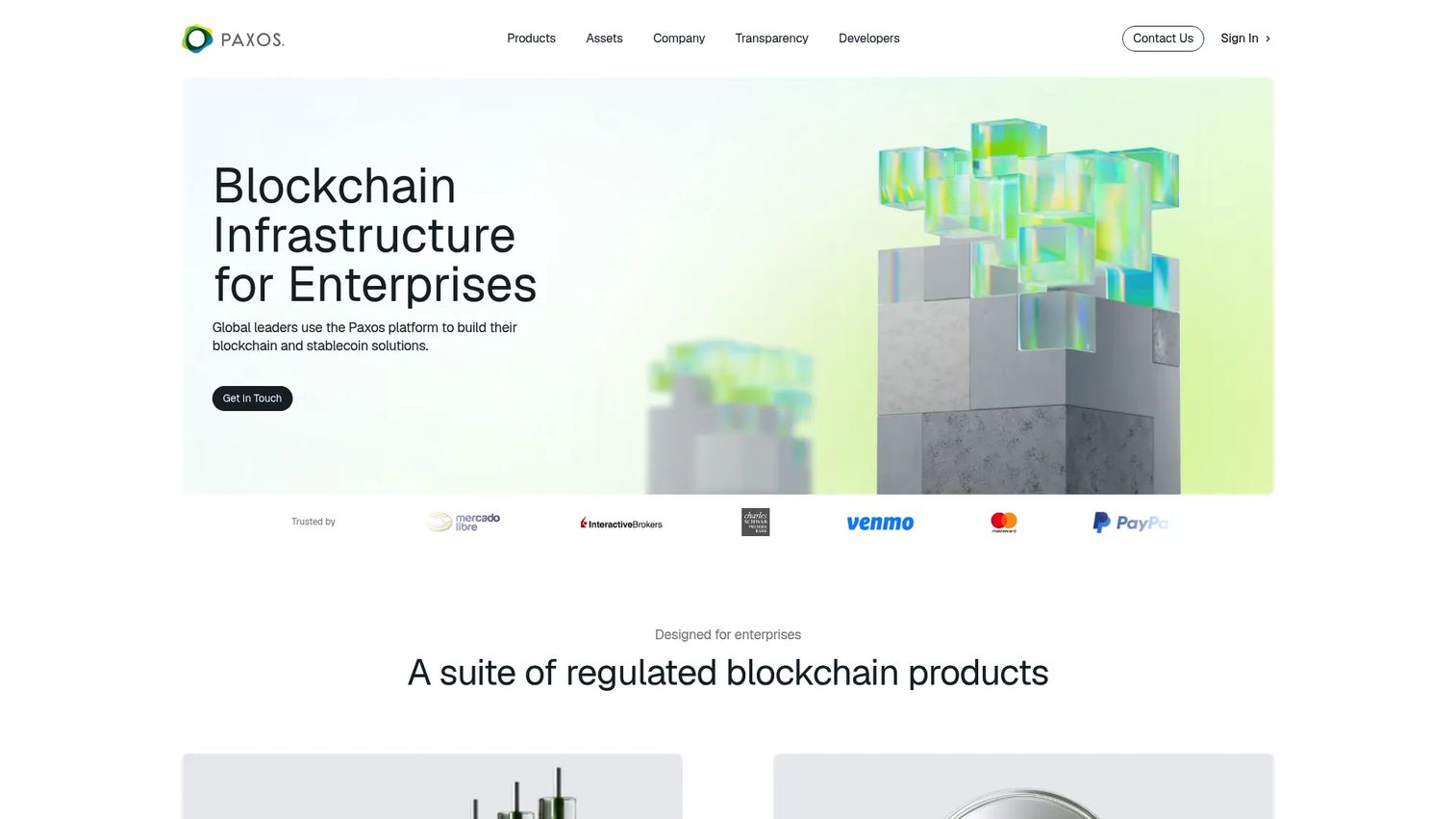 Paxos regulated stablecoin issuance and settlement infrastructure