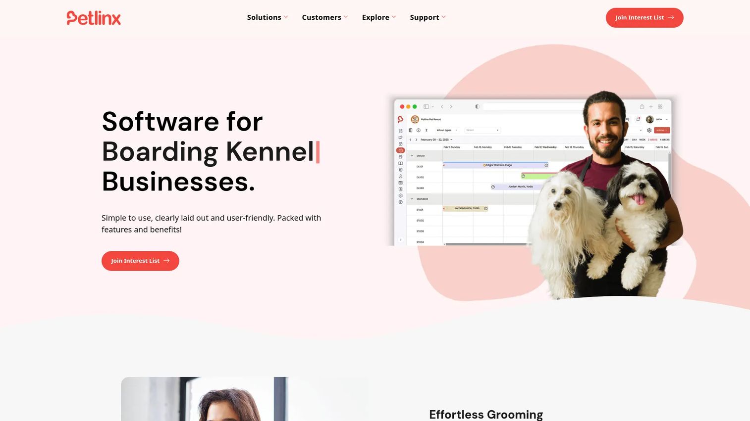 PetLinx kennel and pet resort software