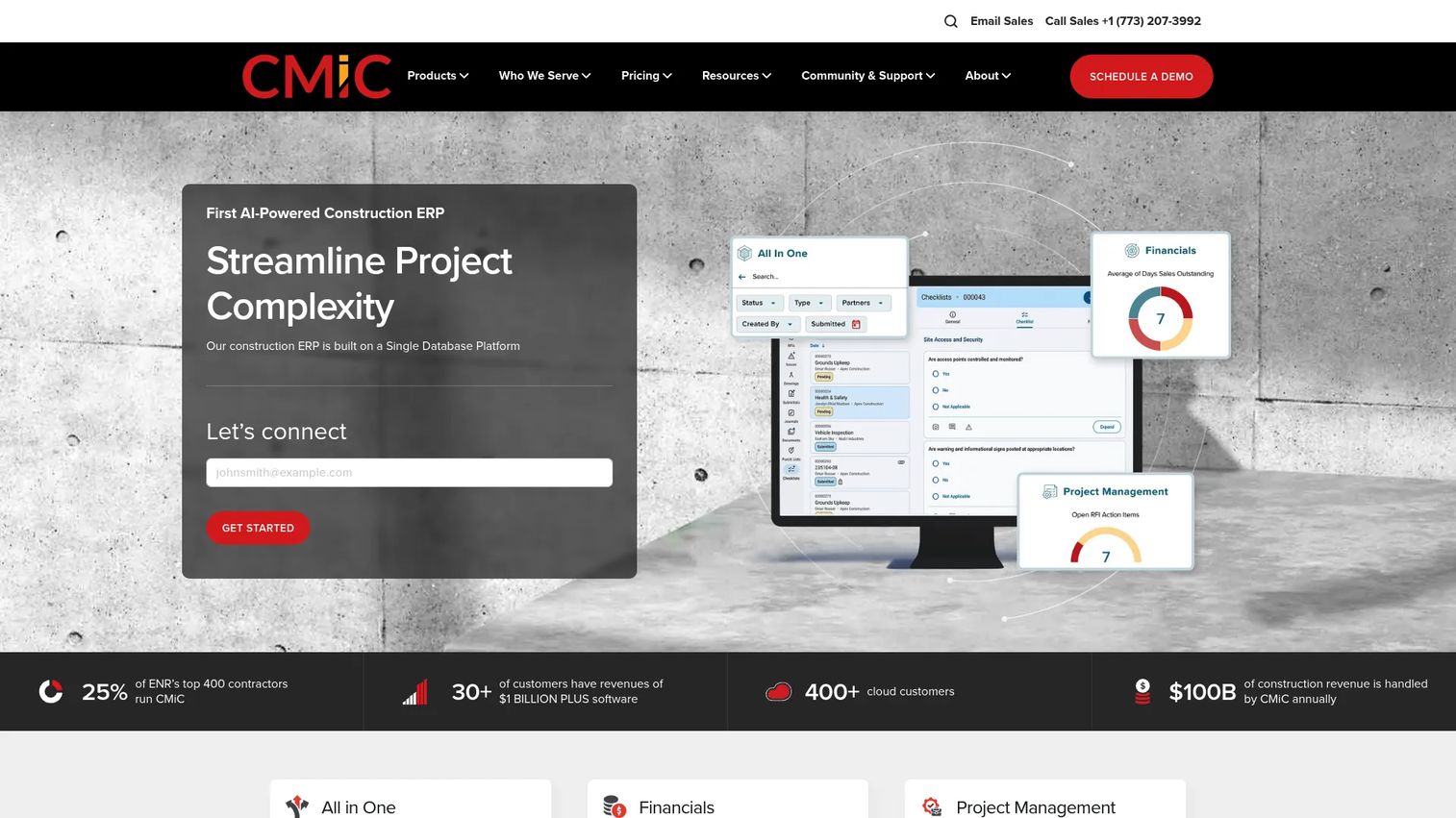 CMiC construction ERP and project management software