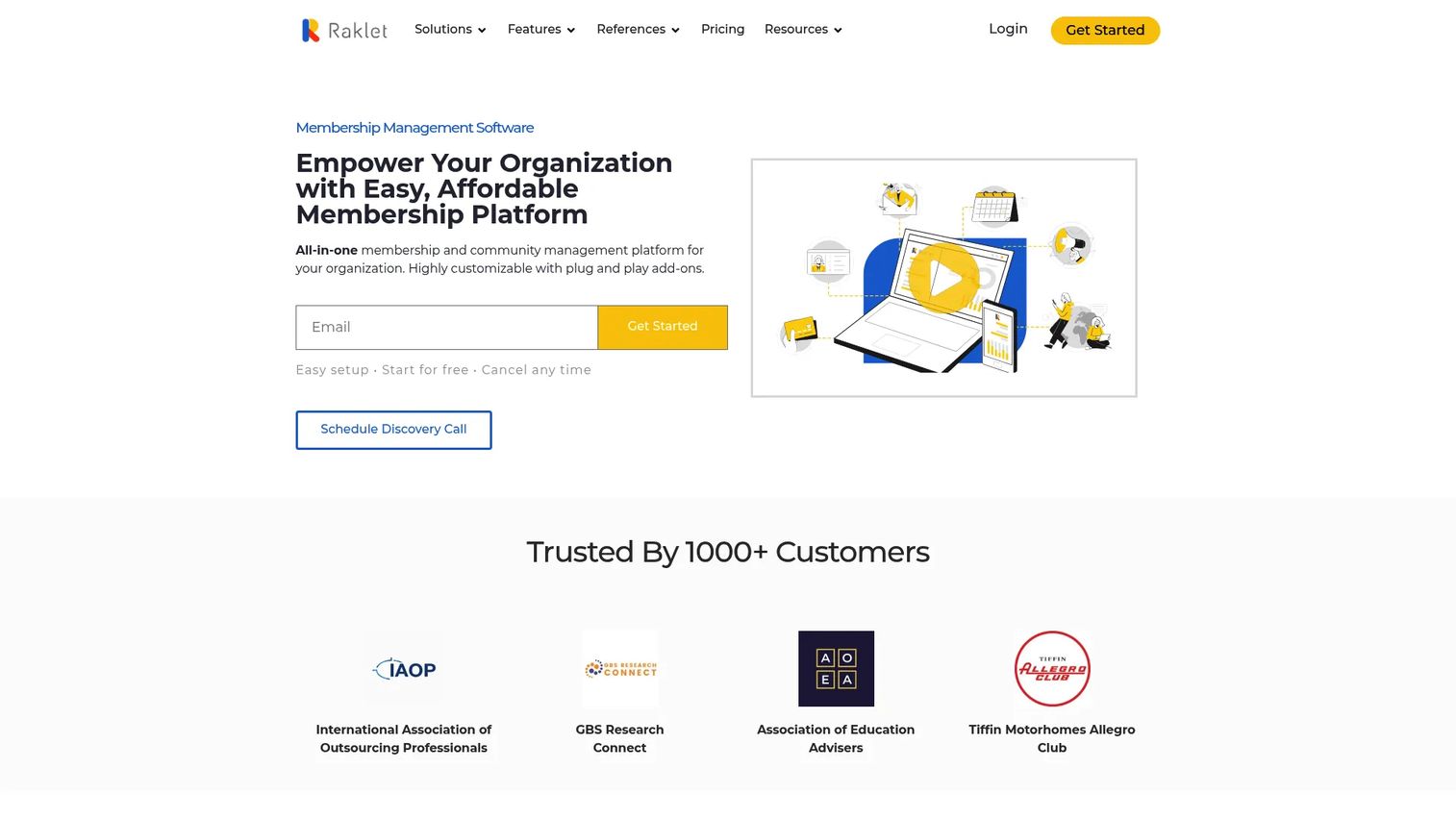 Raklet directory software dashboard