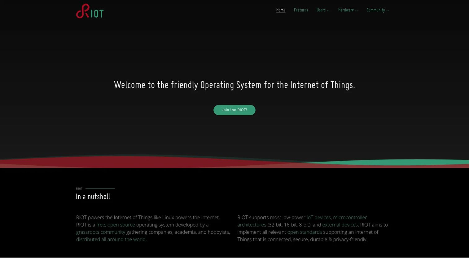 RIOT operating system for low-power IoT devices and embedded networking.