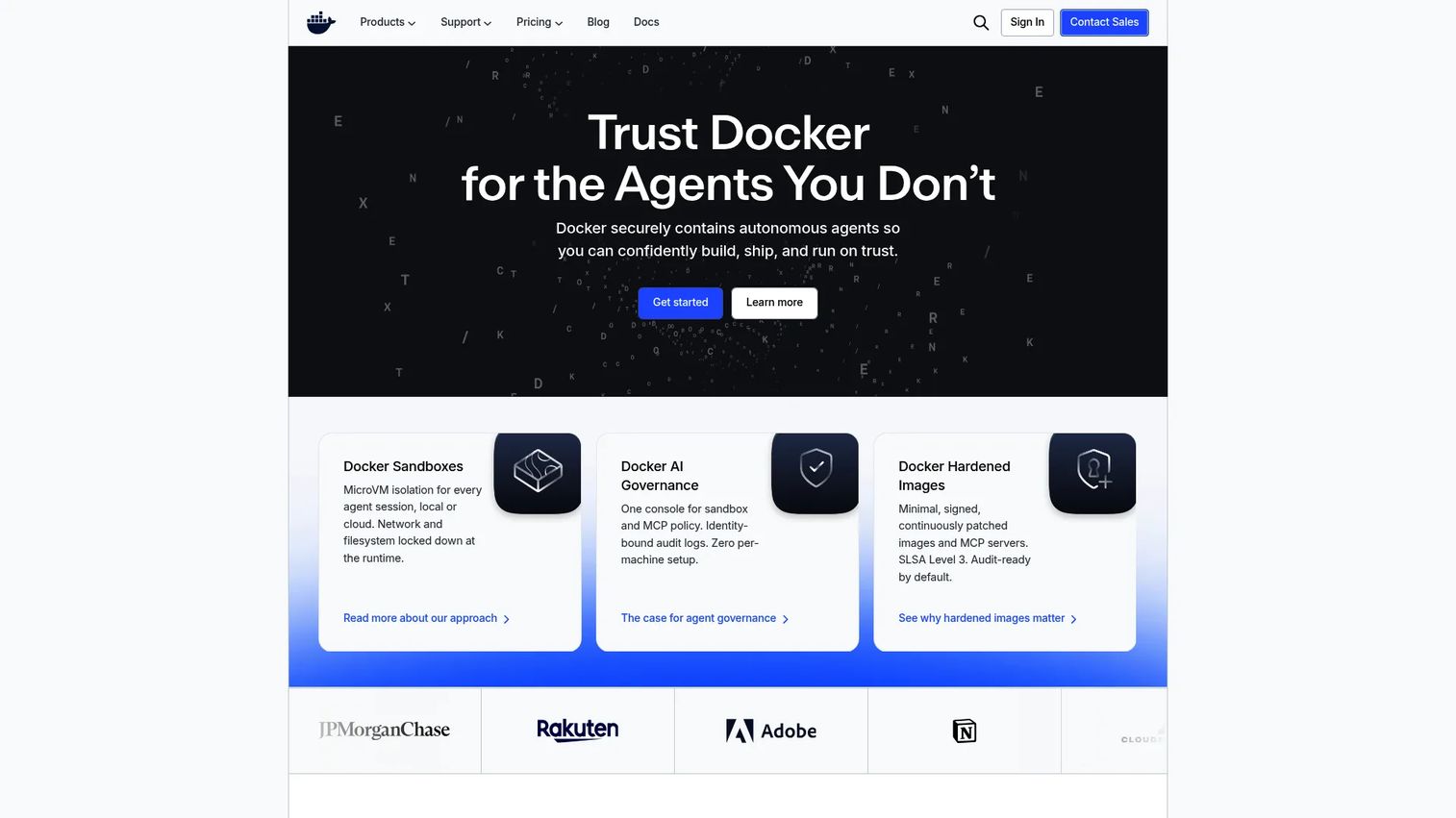 Docker container build and image workflow interface