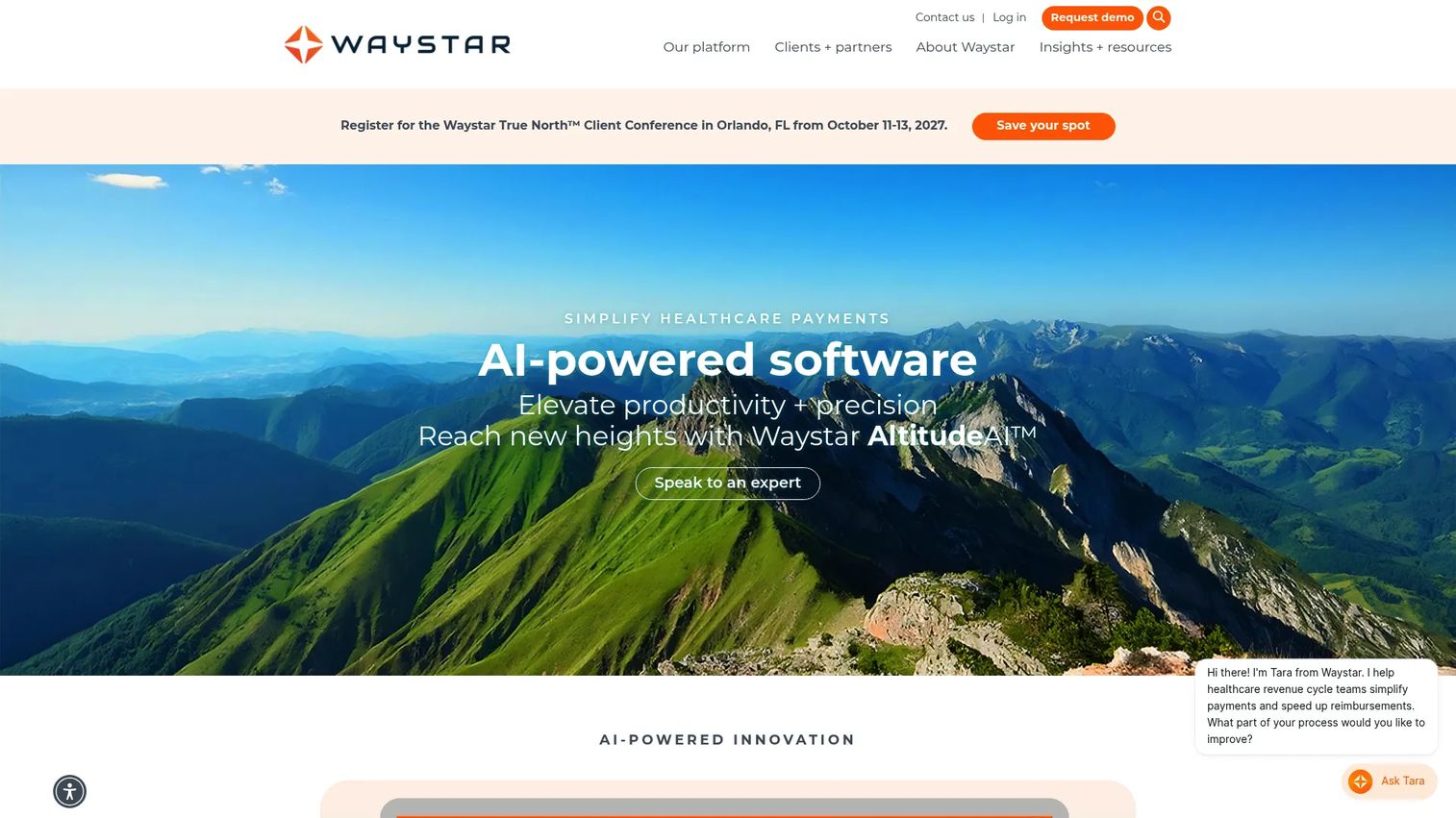 Waystar claims and payment workflow software