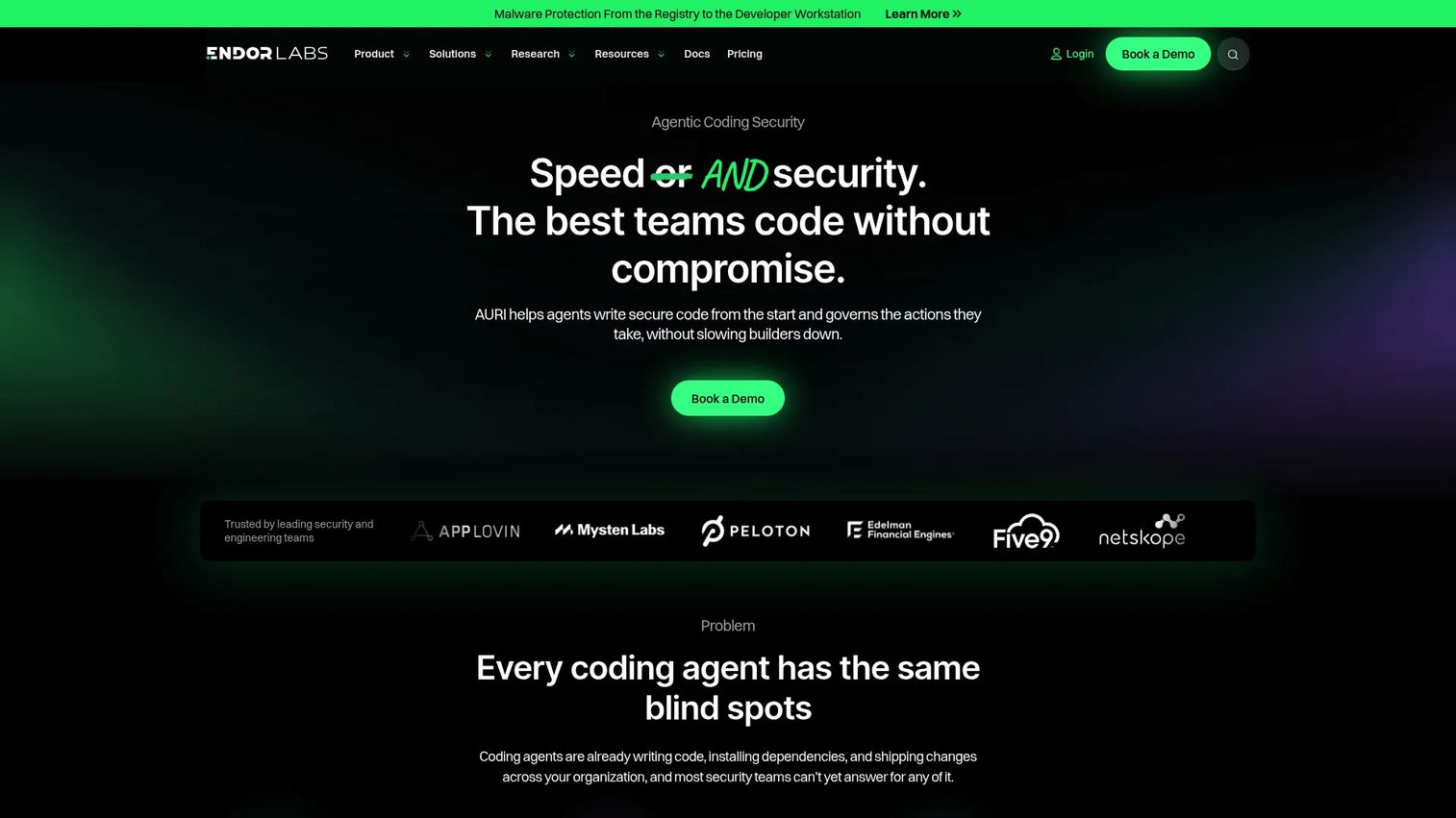 Endor Labs dependency prioritization dashboard for software supply chain risk