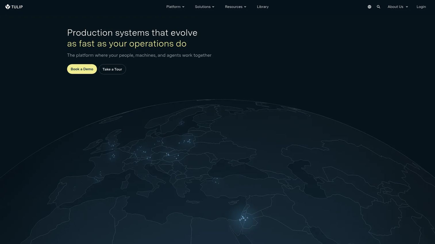 Tulip connected worker manufacturing app interface