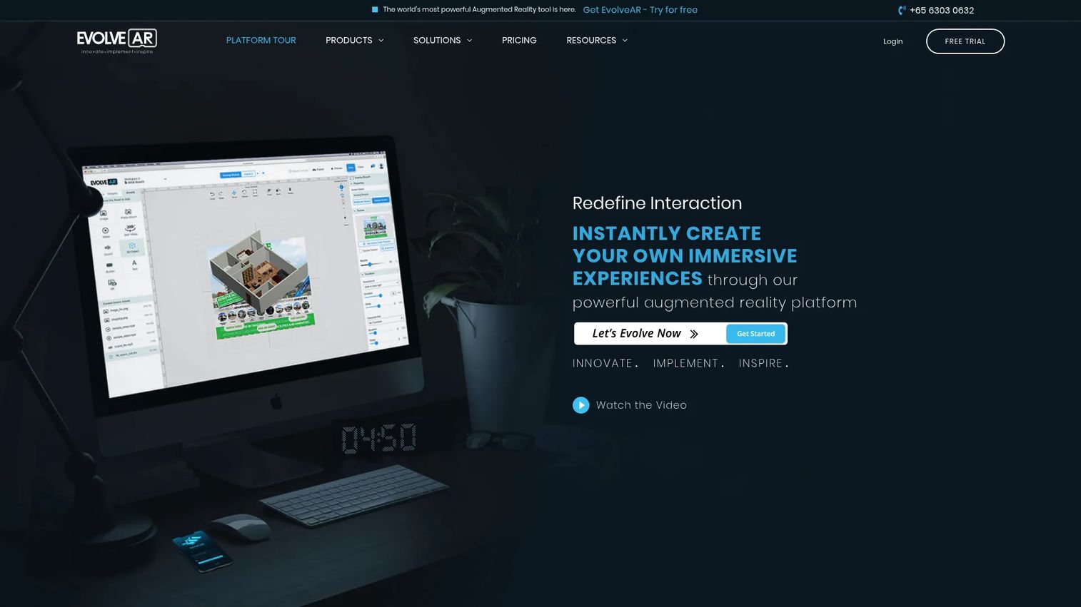 EvolveAR augmented reality content platform