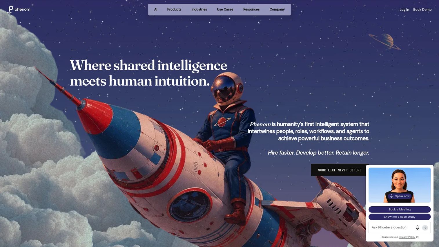 Phenom homepage screenshot