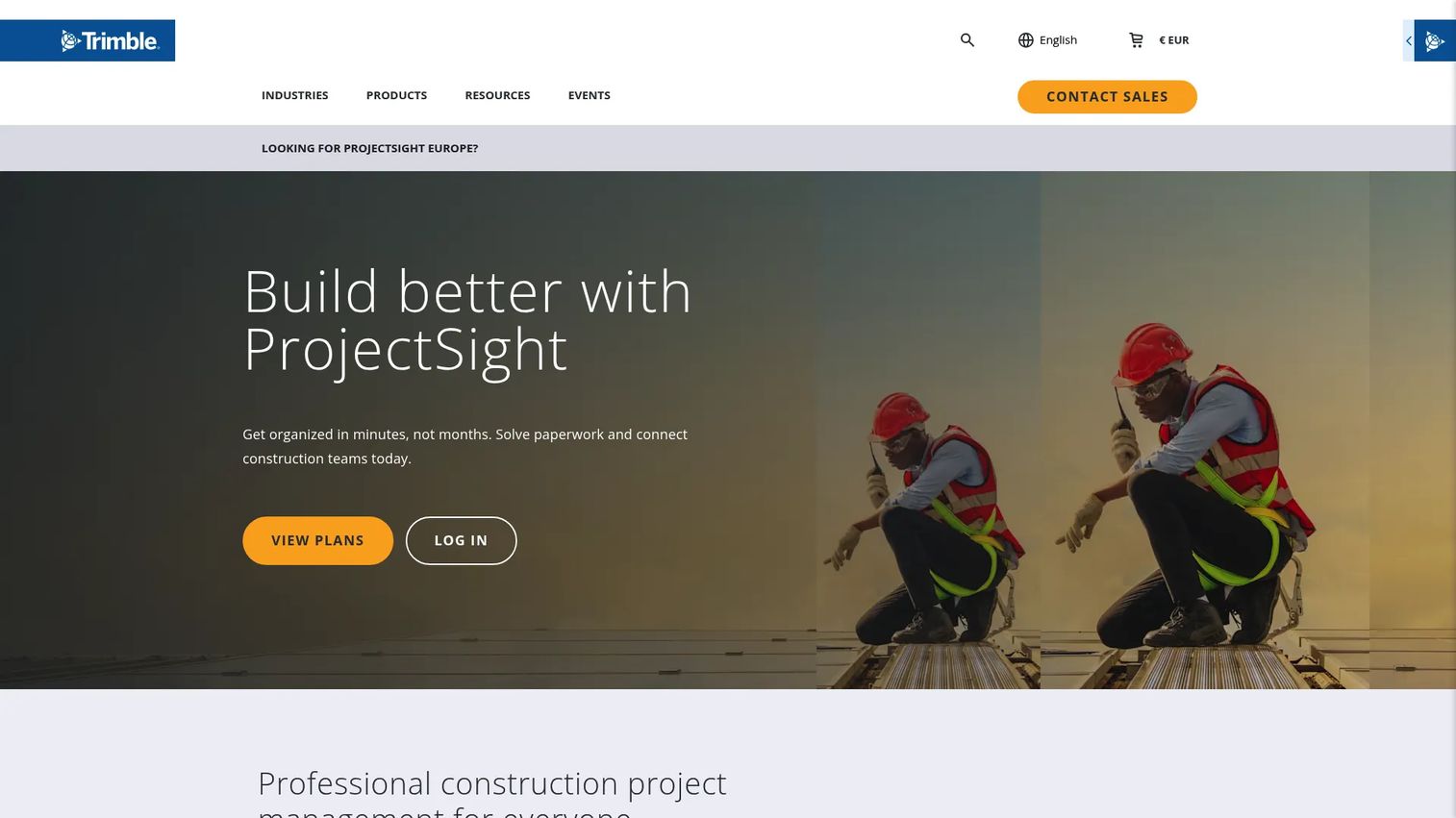 ProjectSight construction project management software by Trimble