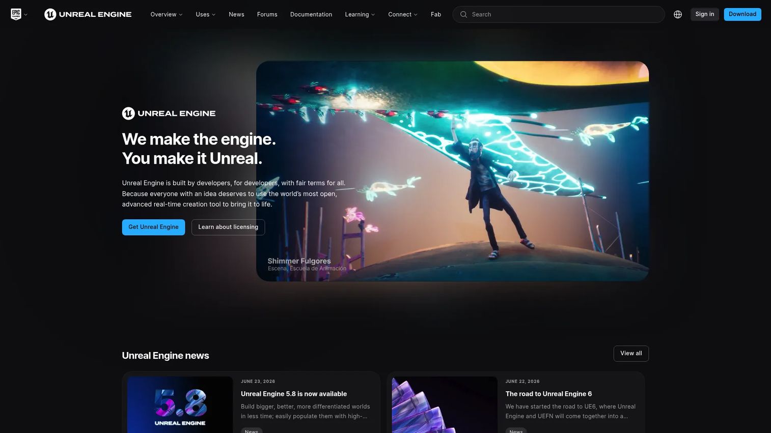 Unreal Engine VR visualization software interface