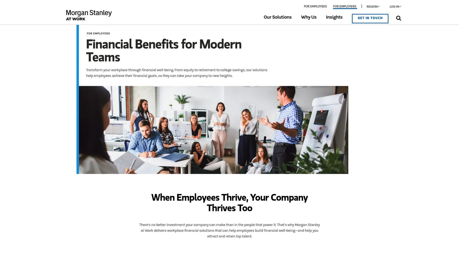 Morgan Stanley at Work equity plan administration platform