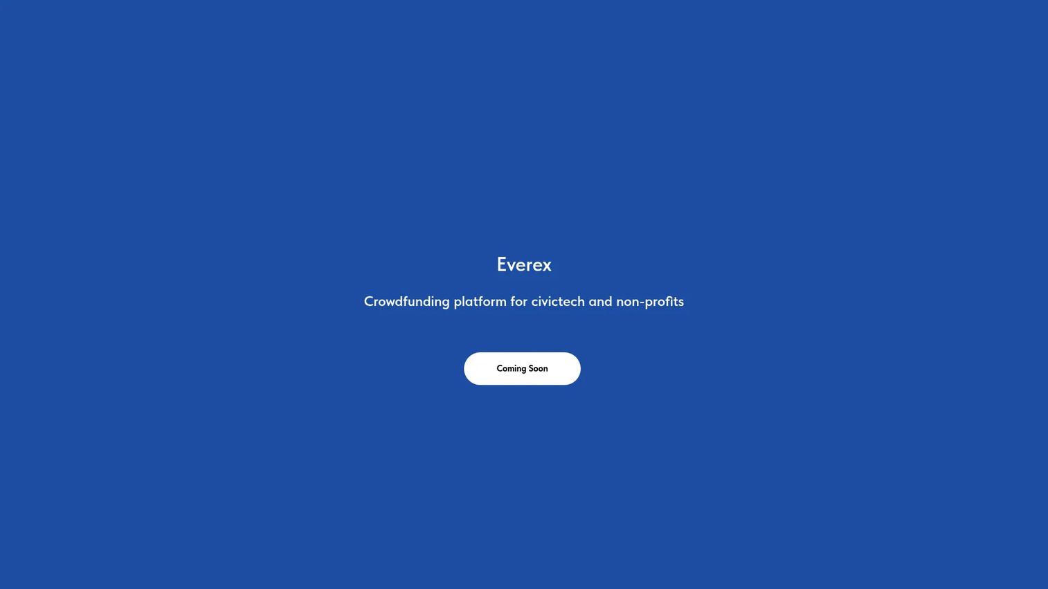Everex homepage screenshot