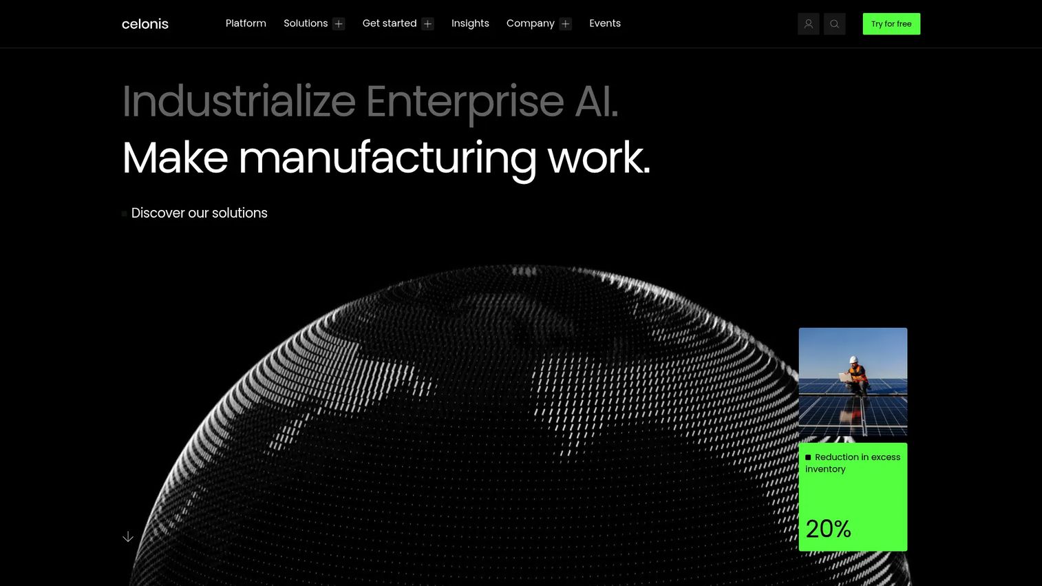 Celonis process intelligence platform homepage