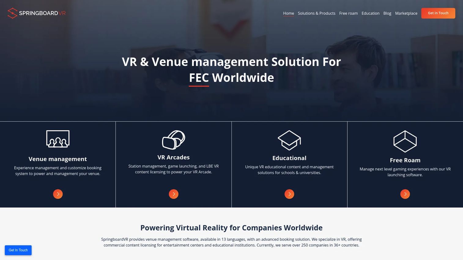 SpringboardVR location-based VR marketplace