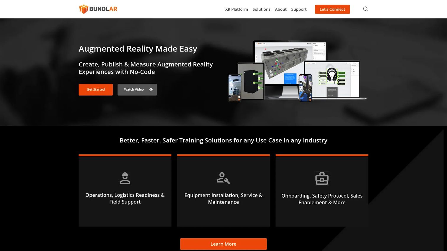 BUNDLAR homepage screenshot