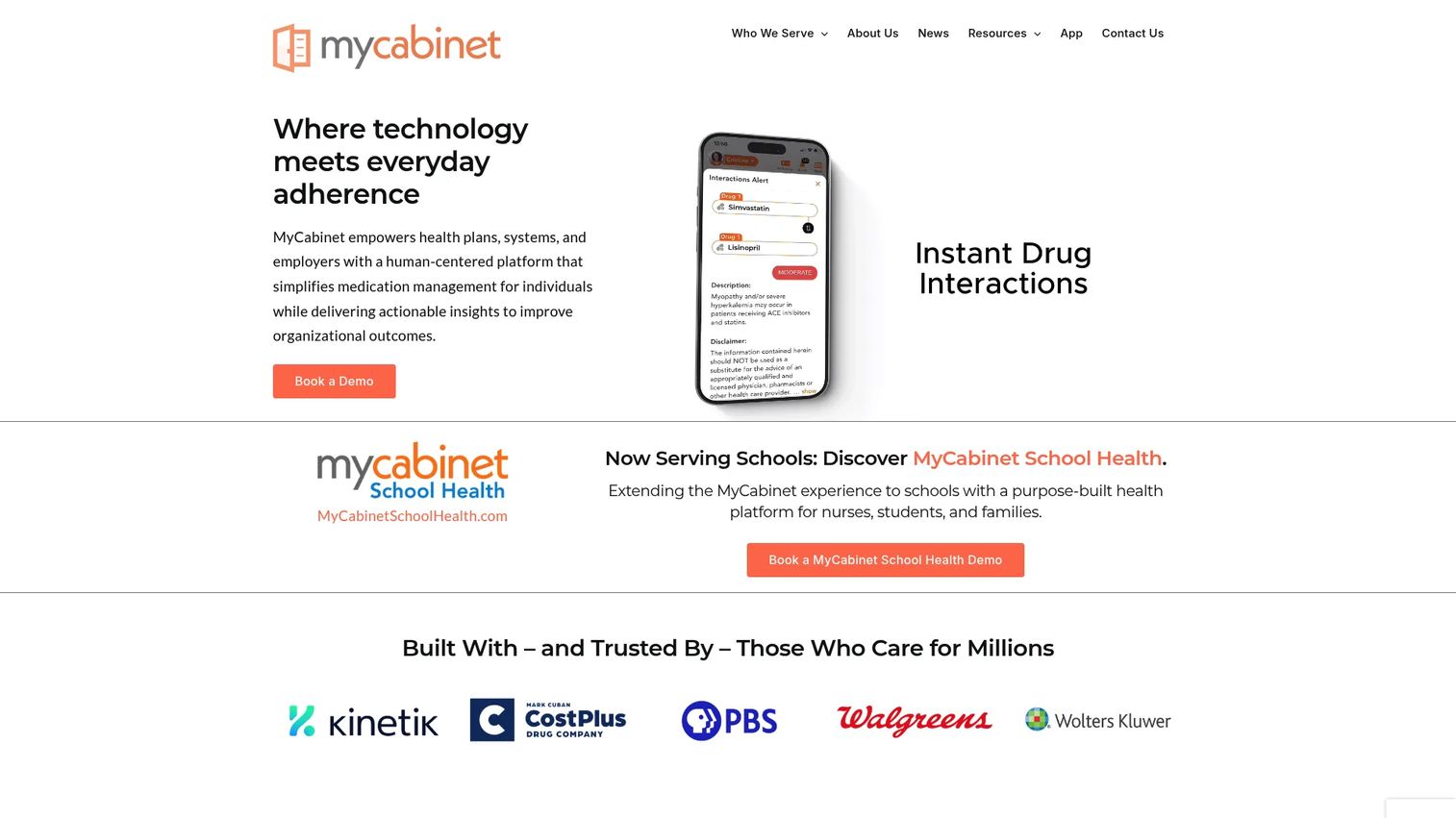 MyCabinet School Health records software