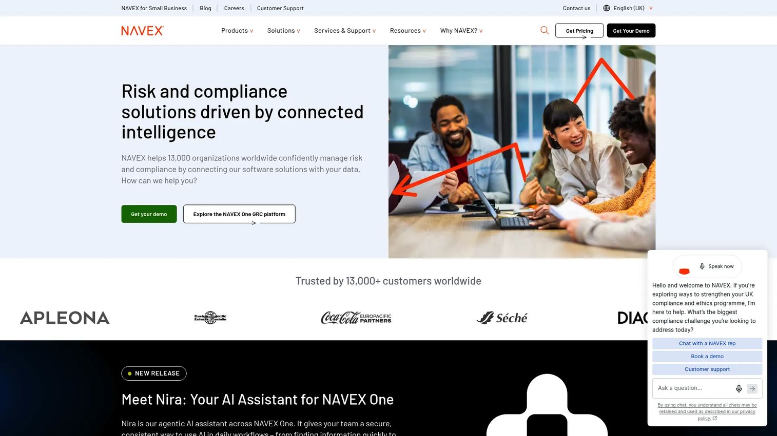 NAVEX IRM third-party risk management workflow