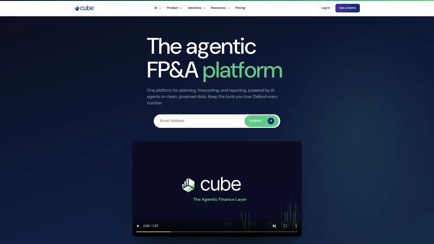 Cube demand planning and forecasting dashboard