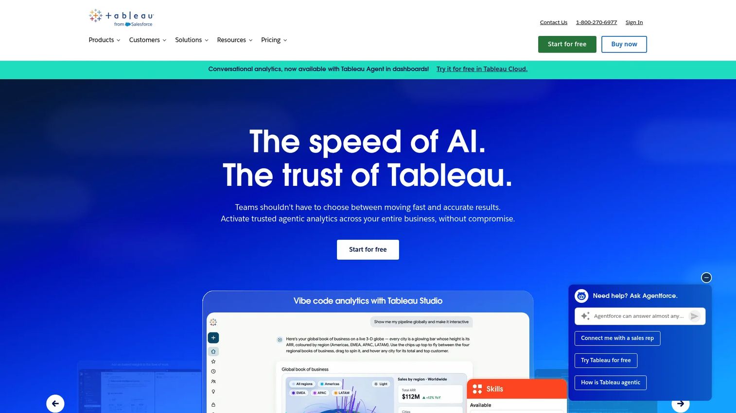 Tableau visual analytics and interactive workforce dashboard