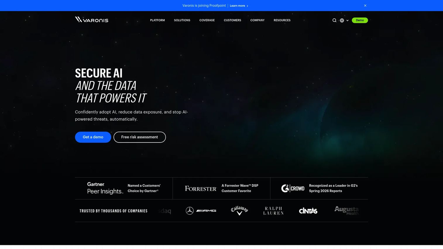 Varonis Data Security dashboard for user risk and data protection