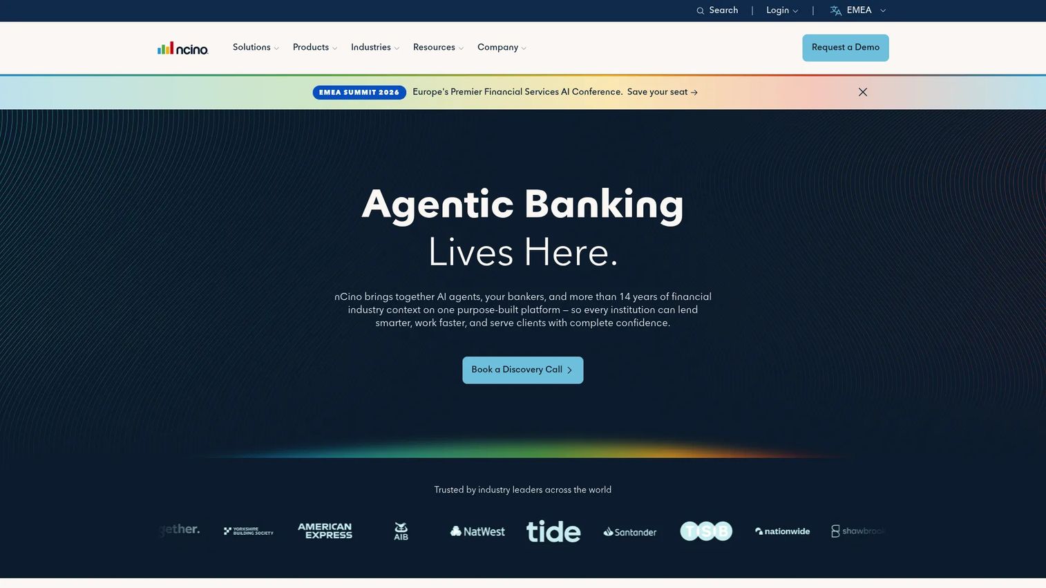 nCino Cloud Banking Platform workflow interface