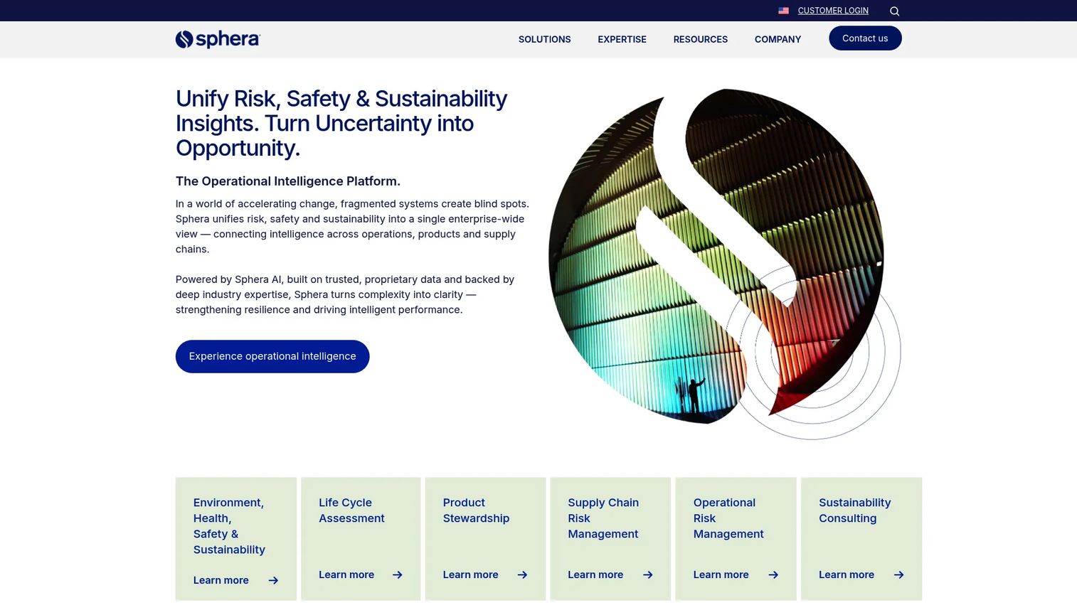 Sphera Chemical Management interface for chemical inventory and regulatory workflows