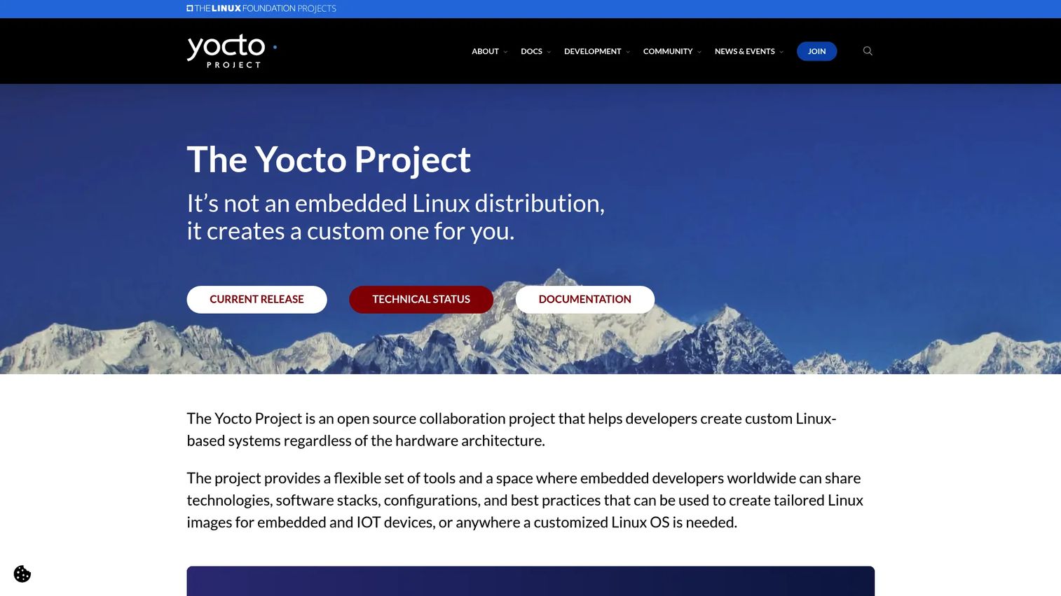 Yocto Project build workflow for custom embedded Linux distributions.
