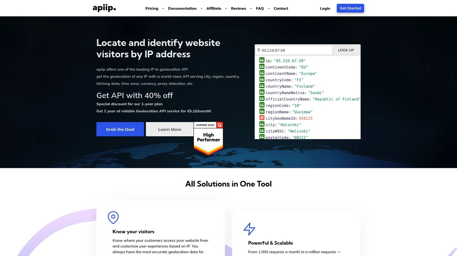 apiip IP geolocation API logo