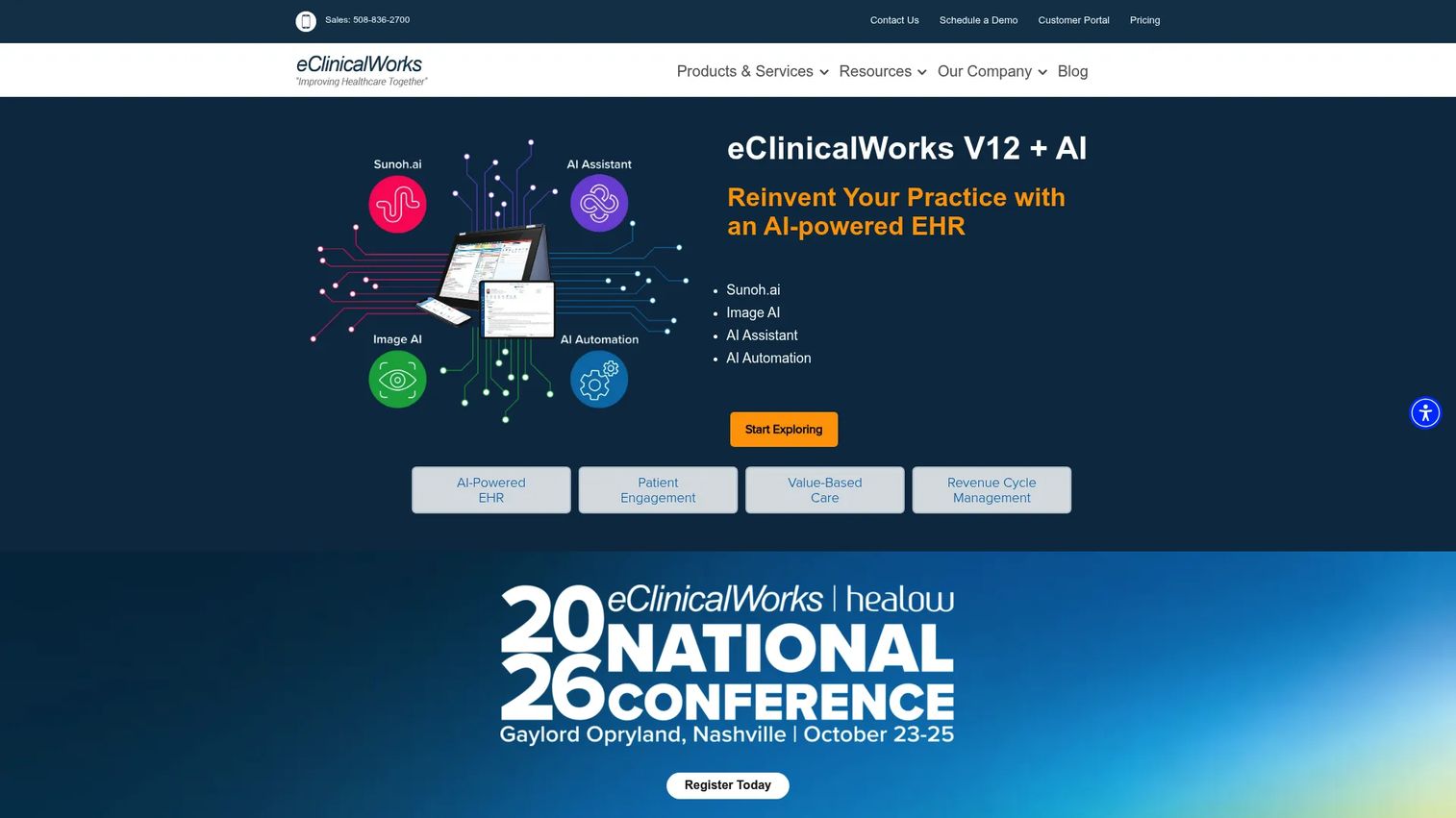eClinicalWorks patient portal and engagement tools