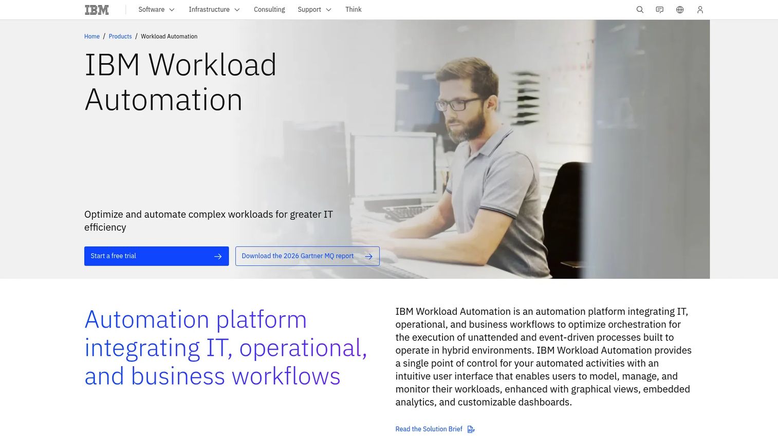 IBM Workload Automation dashboard for mainframe and distributed workloads