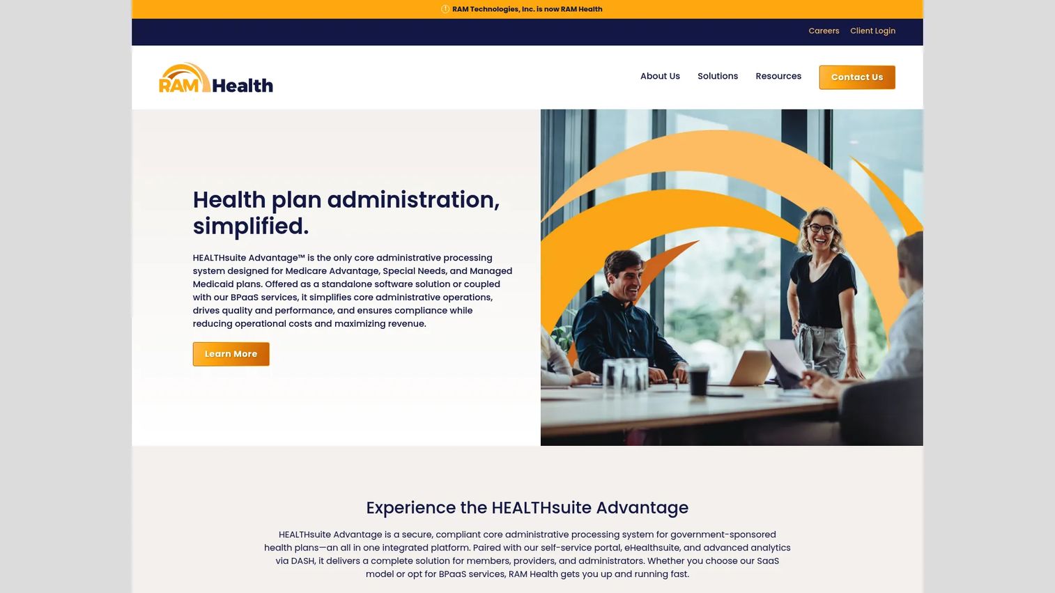 eHealthsuite healthcare administration software logo or product screen