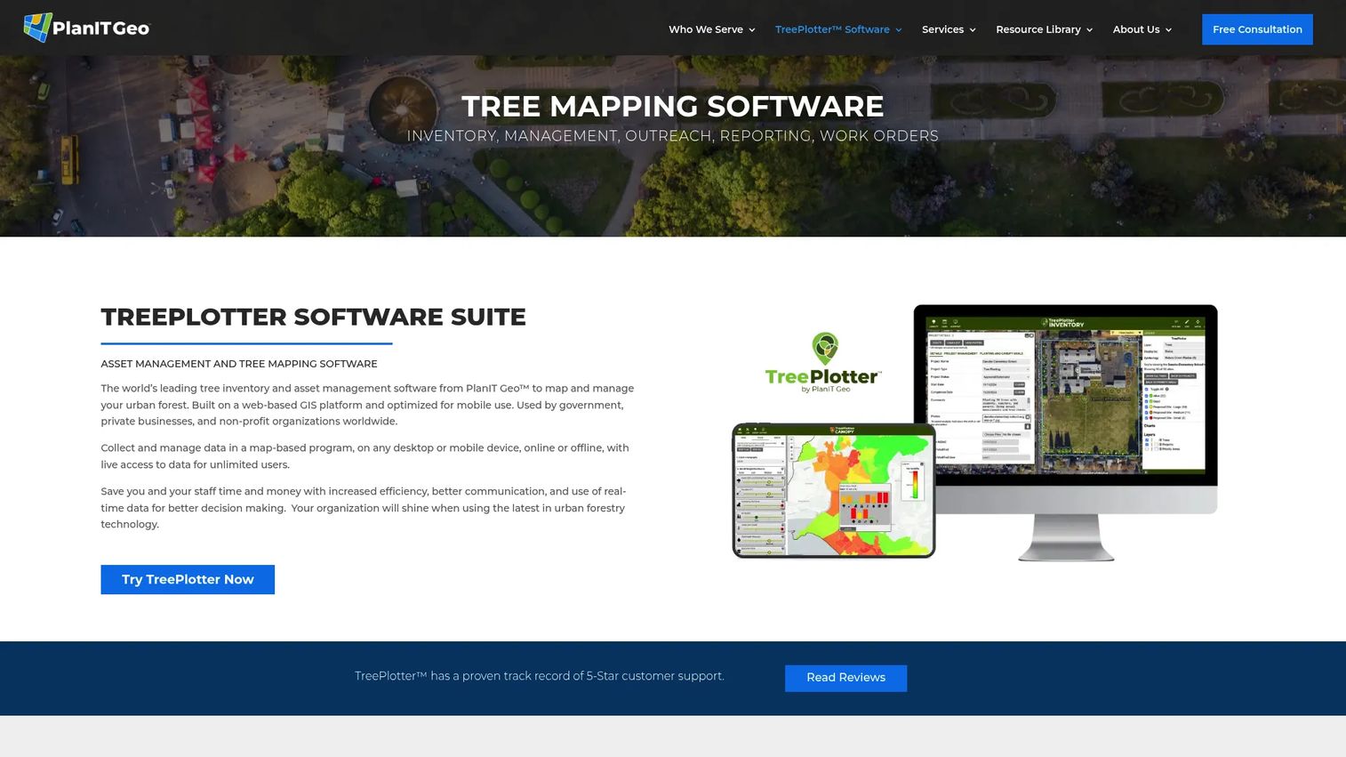 Tree Plotter INVENTORY map-based tree inventory software