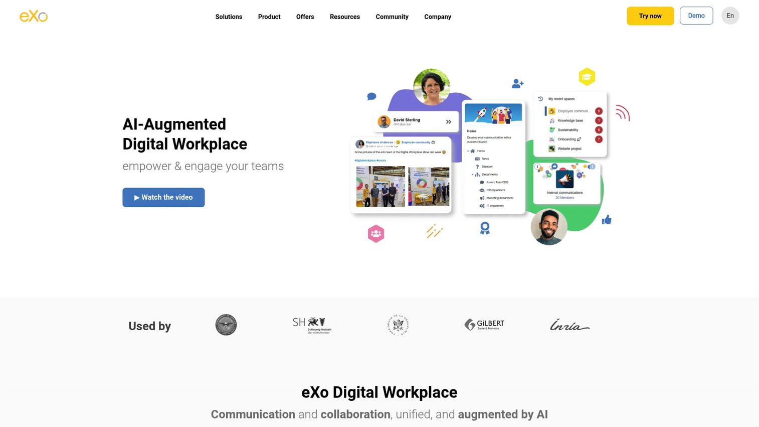 eXo Platform digital workplace and employee collaboration interface
