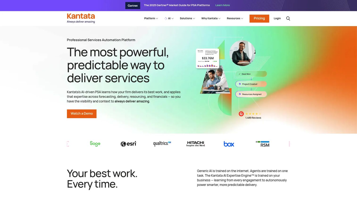 Kantata enterprise professional services resource management