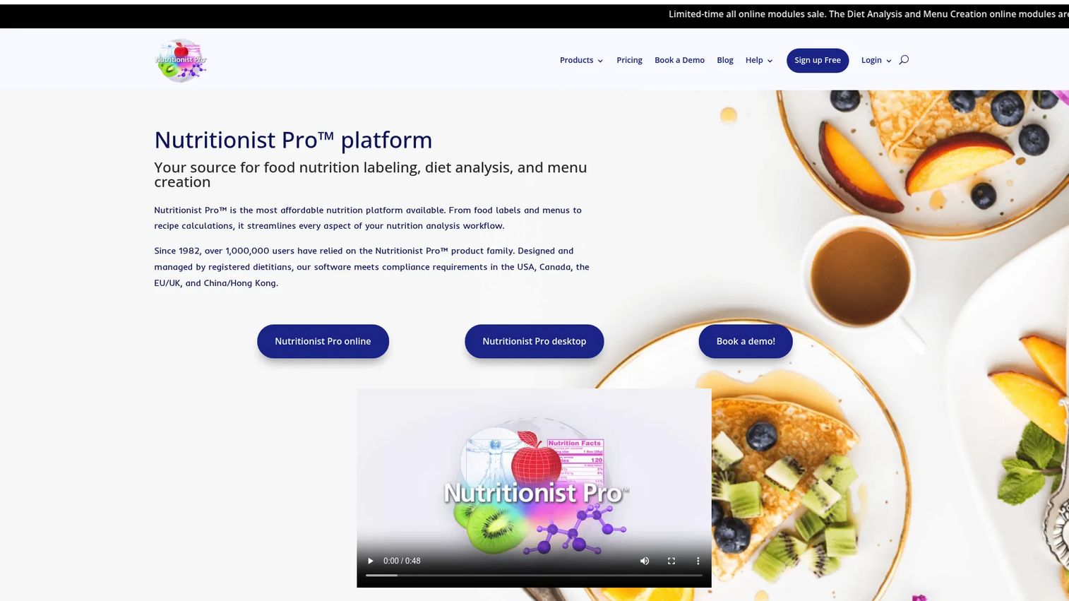 Nutritionist Pro nutrient analysis and food labeling software