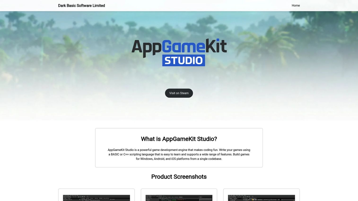AppGameKit editor for beginner-friendly game development